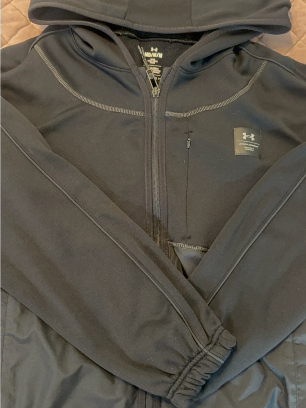 Under Armour Black Full-Zip Performance Hoodie Jacket